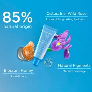 Apivita Aqua Beelicious Crema Fluida Iluminadora Hidratante Con Color Spf30+ Fashion