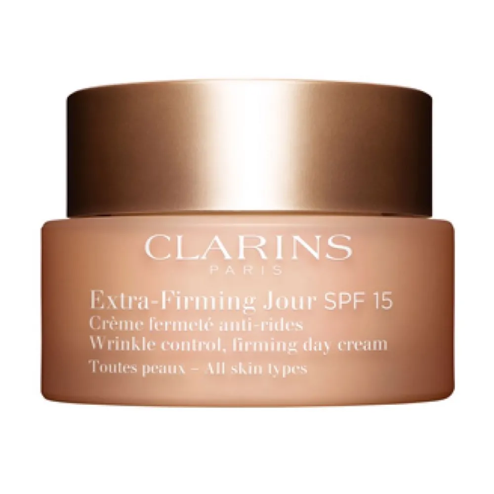 clarins_extrafirming_crem_0.webp Clarins Extra-Firming Crema Firmeza Antiarrugas Dia Todas Las Pieles Spf15 Outlet