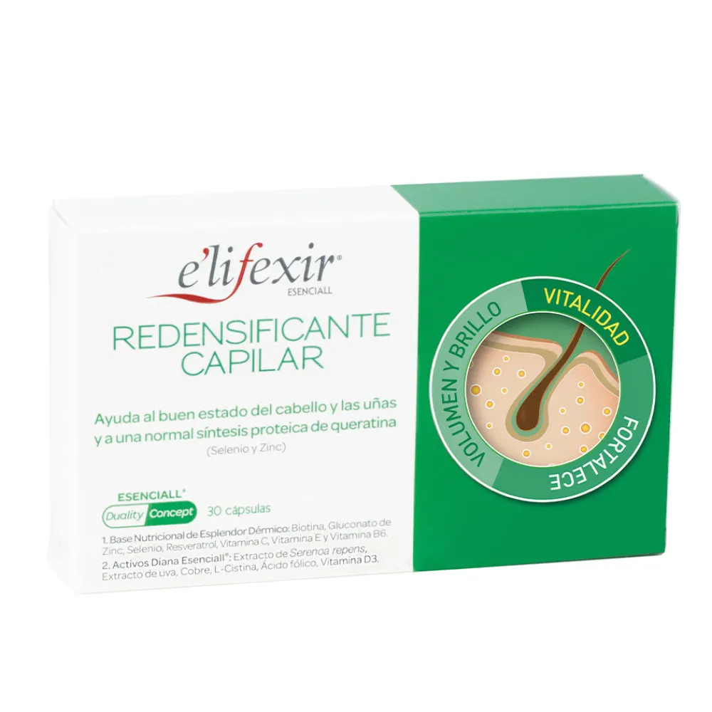 elifexir_esenciall_redens_0.webp E’Lifexir E'Lifexir Esenciall Redensificante Capilar Capsulas Online