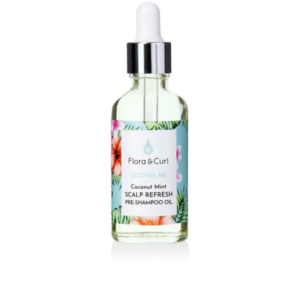 flora_and_curl_soothe_me__0-1.webp Flora And Curl Soothe Me Coconut Mint Scalp Resfresh Pre-Shampoo Oil Clearance
