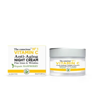 The Conscious™ Vitamin C Anti-Aging Night Cream Organic Raspberry Sale